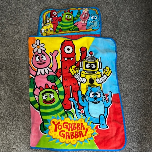 Yo Gabba Gabba Other - Yo Gabba Gabba Vintage Toddler Sleeping Bag Nap Pad Portable Bed Blanket Pillow